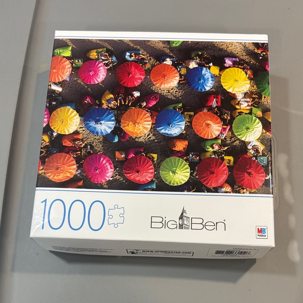 Big Ben Colorful Umbrellas 1000-Piece Puzzle